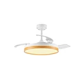  witte plafondventilator met 3 bladen
